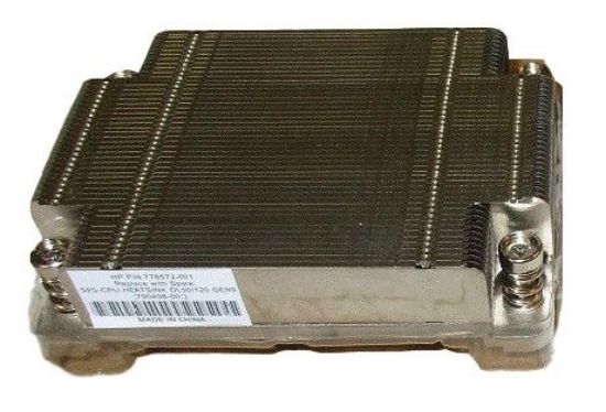 Picture of 778572-001 HPE CPU 2 Heatsink For Proliant Dl60/120 Gen9. Refurbished.