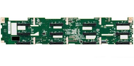 Picture of 809947-001 HPE 3.5 Inch LFF 12 BAY Hard Drive Backplane For Apollo 4200 G9. Refurbished.