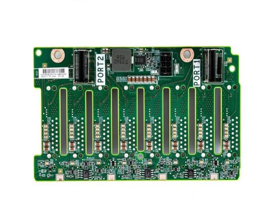 Picture of 832305-002 HPE hard drive backplane 2.5 inch sff 8 bay for proliant DL380 G10. Refurbished.