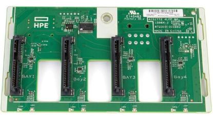 Picture of 872047-001 HPE 3.5 Inch LFF 4 BAY Hard Drive Backplane Proliant ML30 G10 ML110 G10. Refurbished.