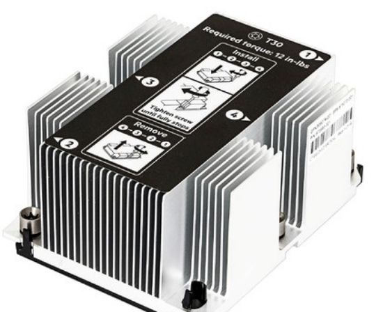 Picture of 879343-001 HPE Standard Heatsink For Proliant Ml350 G10 (screw Down Type). New Bulk Pack.