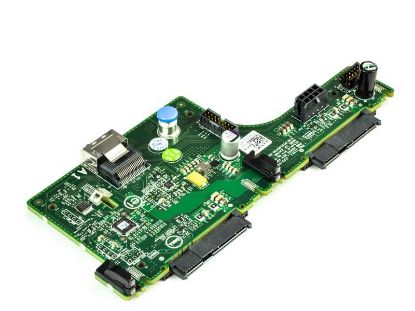 Picture of MVF8C DELL 2.5 inch sff 2 bay rear hard drive backplane for poweredge R720XD. Refurbished.