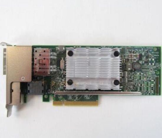 Picture of 00E2864 IBM PCIE2 X8 4-Port Ethernet 2X 10GBE SFP Copper 2X 1GBE RJ45 Adapter. Refurbished.