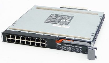 Picture of 10G-PTM Dell Poweredge M1000E 16-Port Ethernet Pass Through Module. Refurbished.