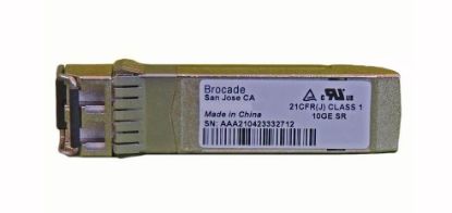 Picture of 10G-SFPP-SR Brocade SFP+ Transceiver Module 10GBase-Sr Lc Multi-Mode Plug-In Module. Refurbished.