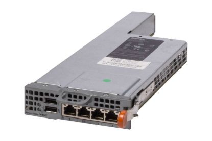 Picture of 17DH1 Dell FX2 FN410T I/O Aggregator Module E16M 8X Internal Ports, 4X 10GB RJ-45 External I/O Module FN410T. Refurbished.