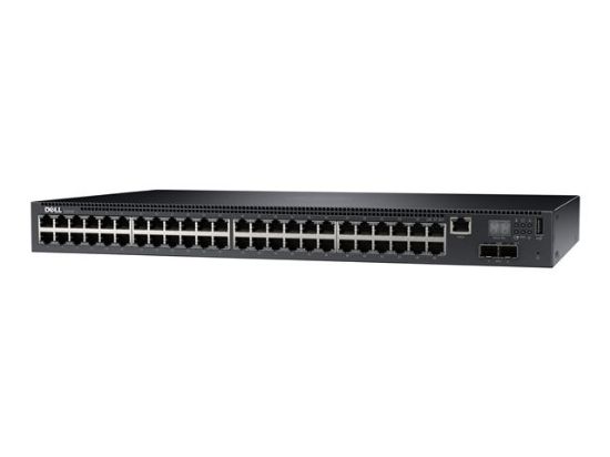 Picture of 210-ABNX Dell N2048 Managed L2 Switch 48 Ethernet Ports & 2 10-Gigabit SFP+ Ports. Refurbished.