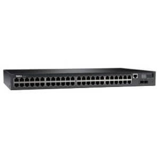 Picture of 210-ADEZ Dell N2048 Managed L2 Switch 48 Ethernet Ports & 2 10-Gigabit SFP+ Ports. Refurbished.