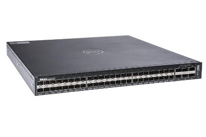 Picture of 210-ADVC Dell Networking S4048-ON Switch L3 Managed 48 X 10 Gigabit SFP+ + 6 X 40 Gigabit QSFP+ Rack-Mountable. Refurbished.