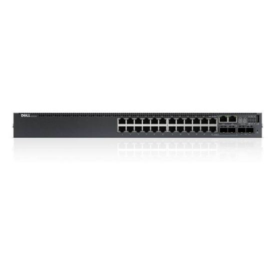 Picture of 210-AIMO Dell L3 POE+ 24X1GBE 2X10GBE SFP+ Fix. Refurbished.