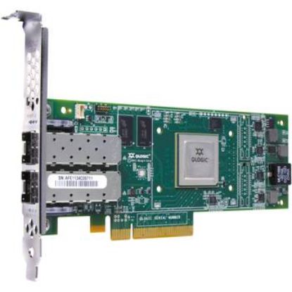 Picture of 330-7546 Dell Qlogic 10GB Dual Port Pci-E Copper Cna Host Bus Adapter With Standard Bracket Card Only. Refurbished.