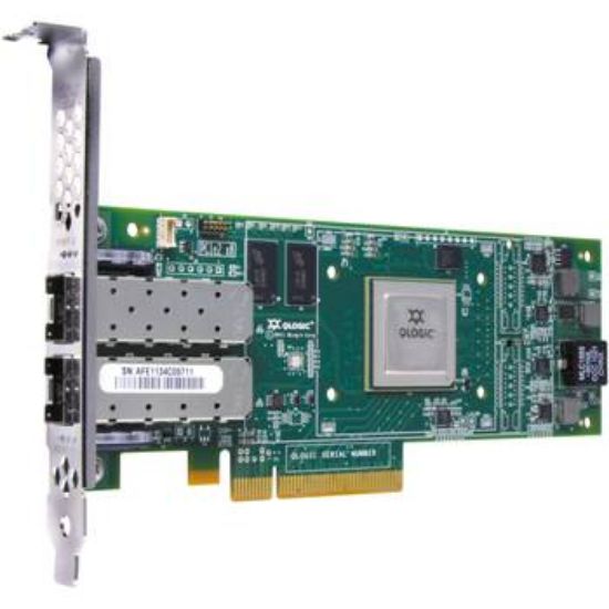 Picture of 330-7546 Dell Qlogic 10GB Dual Port Pci-E Copper Cna Host Bus Adapter With Standard Bracket Card Only. Refurbished.