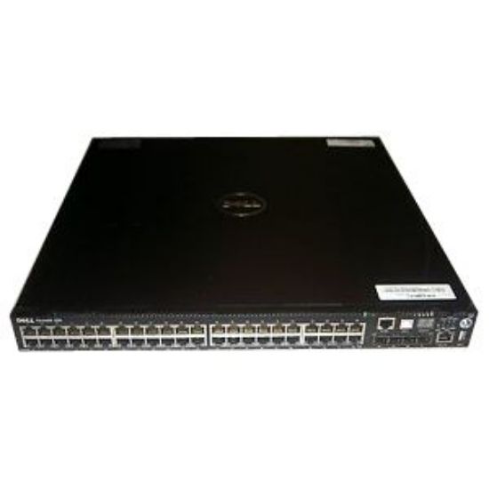 Picture of 3XTH7 Dell 44 Port 10/100/1000 Base-T With 4 SFP Ports and 2 Expansion Module Slots, 1 AC Power Supply and 2 Fan Units With Airflow From Utility Panel To I/O Panel. Refurbished