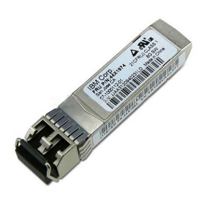Picture of 44X1970 IBM Brocade 8GB SFP+ SW Optical Transceiver. New Bulk Pack.