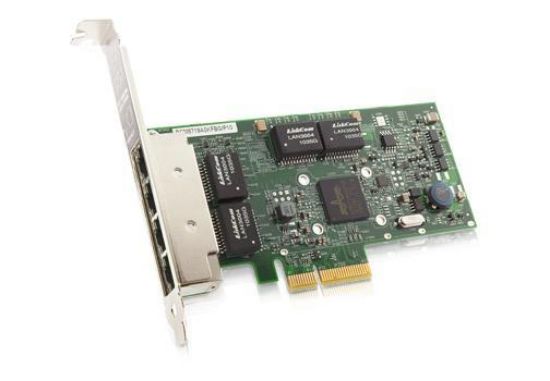 Picture of 462-7433 Dell Broadcom BCM5719 Gigabit Ethernet Card PCI Express 2.0 X4 4 Port(s). Refurbished.