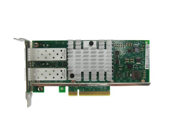 Picture of 540-BBDG Dell Intel X520 Dual Port 10GB DA/SFP+ Server Adapter With Both Brackets. Brand New.