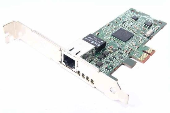 Picture of 557M9 Dell Broadcom 5720 Dual Port Gigabit NIC PCI-E Low Profile. Refurbished.