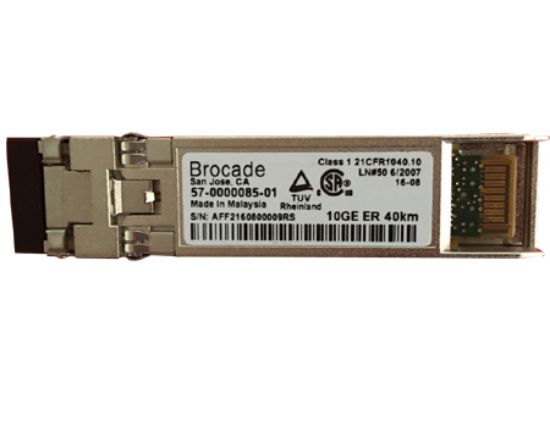 Picture of 57-0000085-01 Brocade 10GB And Stm64 Zr Sfp+ Transceiver Single Pack. Refurbished.