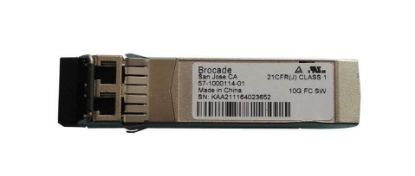 Picture of 57-1000114-01 Brocade 10GB Fibre Channel Short-Wave 850NM 300M Transceiver. New Bulk Pack.