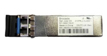 Picture of 57-1000115-01 Brocade 10G Fibre Channel LWL 10KM SFP+ Transceiver. New Bulk Pack.