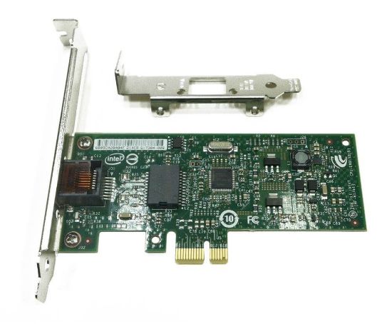 Picture of 635523-001 HP Single-Port RJ-45 1Gbps 10Base-T/100Base-TX/1000Base-T Gigabit Ethernet PCI Express Desktop Network Adapter by Intel. Refurbished.