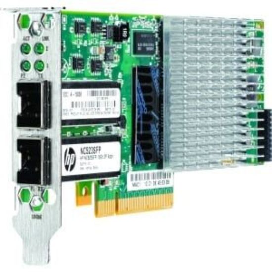 Picture of 657128-001 HP Dual Port 10 Gb Ethernet 530T Adapter for G9 G10 Servers. Refurbished.