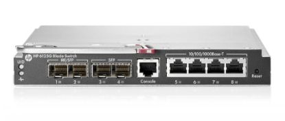 Picture of 658247-B21 HP 6125G Ethernet Blade Switch - 4 x 10/100/1000Base-T LAN - 2 x SFP (mini-GBIC) , 2 x SFP (mini-GBIC)/SFP. Refurbished.