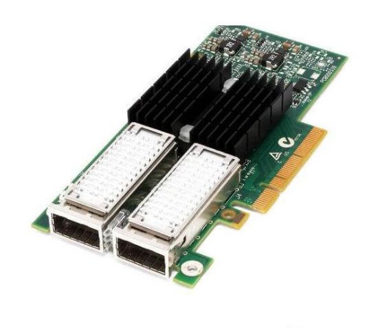 Picture of 6RKNM Dell Mellanox ConnectX 3 EN Dual Port CX354A NIC 40GBE / 56GB/S PCI-E 3.0 X8 Two QSFP Transceiver Ports Network Interface Card. Refurbished.
