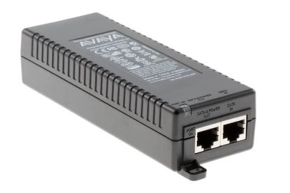 Picture of 700500725 Avaya IP Phone Single Port Power Over Ethernet Injector Power Injector. Refurbished.