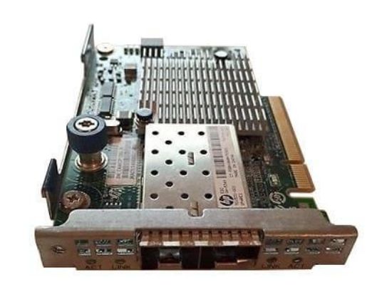 Picture of 700749-001 HPE FlexFabric 2-Port 10GbE 534FLR-SFP+ Adapter for G9 G10. Refurbished.