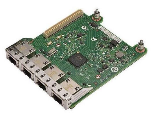 Picture of 737WF Dell Intel I350 T4 NDC 1GBE Quad RJ 45 Ports 5GT/S Ethernet Network Daughter Card. Refurbished.