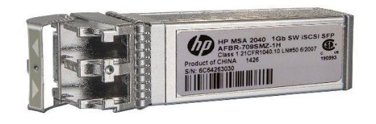 Picture of 738368-001 HPE 1GB Short Wave Iscsi SFP+ 4-Pack Transceiver For HP Msa 2040 Storage. Refurbished.