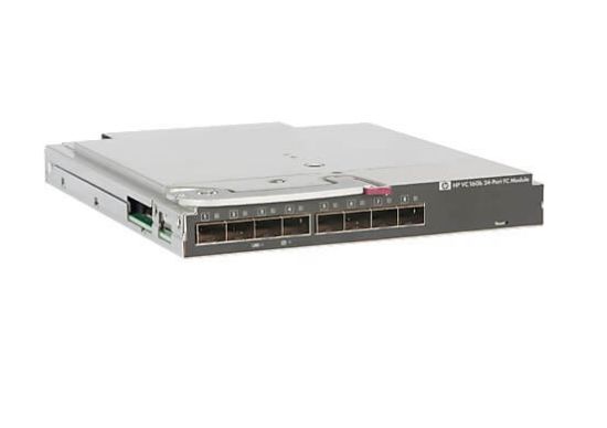 Picture of 751467-001 HPE Virtual Connect 16GB 24-port Fibre Channel Module-Switch-24 Ports-Plug-in Module C-class. Refurbished.
