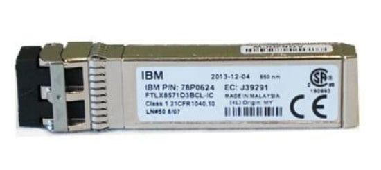 Picture of 77P8504 IBM 8GB SFP SW Optical Transceiver. New Bulk Pack.