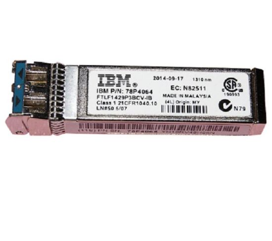 Picture of 78P4064 IBM 16GB Long Wave 1310nm FC SFP+ Transceiver. Brand New 3 Years Warranty