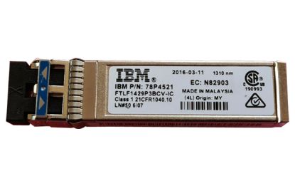 Picture of 78P4521 IBM 16G Fc Sfp+ 1310NM 10KM Transceiver. Refurbished.