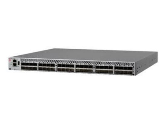 Picture of 80-1005268-03 Brocade 6510 Switch 24 Ports Managed With 24x 8 Gbps SWL SFP+ Transceiver Non-Port Side Flow. Refurbished.
