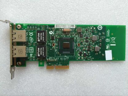 Picture of 9NG48 Dell Dual Port PCI-E 1 Gigabit Network Card. Refurbished.