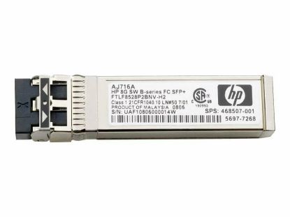 Picture of AJ906-63001 HP Mds 9000 8GB Fc Sfp+ Short Rang Transciever. New Bulk Pack.
