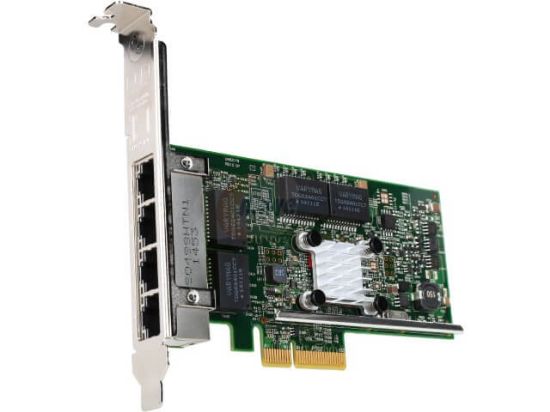 Picture of BCM5719 Dell Broadcom Network Card 1GBE PCI-E 2.0 X4 2.5GT/S Or 5GT/S ( 4 ) Quad Port Ethernet Network Interface Card. Refurbished.