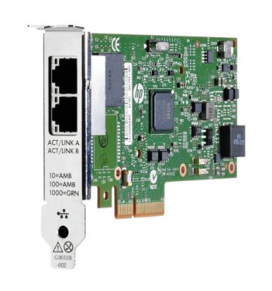 Picture of C3N37AA HP 361T Pcie Dual Port Gigabit NIC Network Adapter. Refurbished.