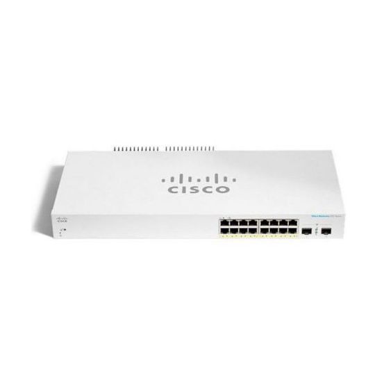 Picture of CBS220-16T-2G Cisco Manageable 2 Layer Optical Fiber 16 Ports Switch | New Factory Sealed