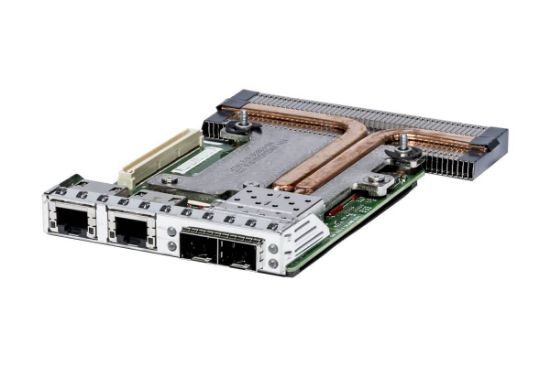 Picture of DDF7M DELL Intel X520 2 Port 10 GB Direct Attach/SFP+, + I350 2-Port 1 GB Ethernet, Network Daughter Card. Refurbished.