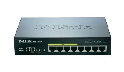 Picture of DGS-1008P D-Link Gigabit Ethernet Poe Switch 8-Port. New Bulk Pack.