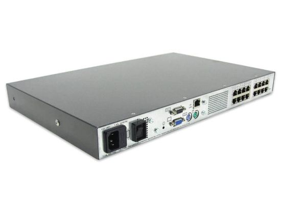 Picture of EO1010 HP 16 Port Server Console Switch 1x1x16-Port 1U KVM IP Rack Mount. Refurbished.