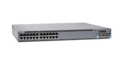Picture of EX4300-24P Juniper Layer 3 Switch 24 Ports Manageable 24 X Poe+ 1 X Expansion Slots 10/100/1000base-T Rack-Mountable. Refurbished.