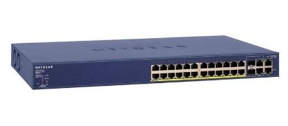 Picture of FS728TP-100NAS Netgear 10100 Smart Switch with POE 4 Gigabit Ports and 24-Ports Switch | New Bulk Pack
