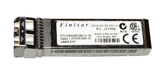 Picture of FTLF8528P2BCV-ID IBM 8GB FC SFP ShortWave Transceiver. Refurbished.