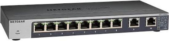 Picture of GS110MX-100NAS Netgear 8 Port Gigabit Smart Unmanaged Switch 10-Gigabit Uplinks | Brand New 3 Years Warranty