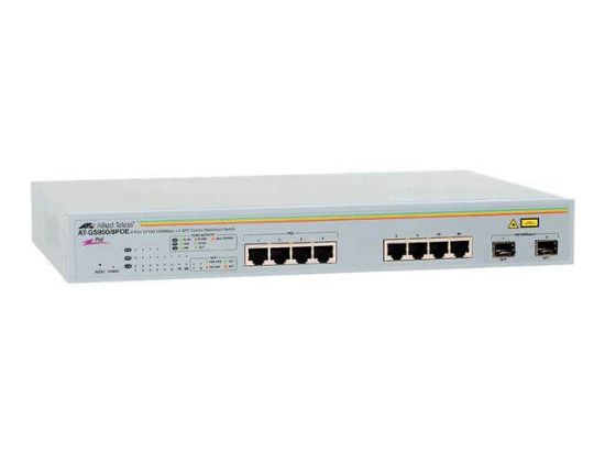 Picture of AT-GS950/8-10 Allied Telesis SFP Gigabit Managed Ethernet 8-Ports Switch | Brand New 3 Years Warranty